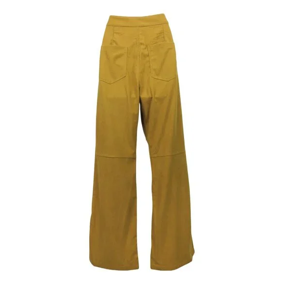 Vintage 70's Corduroy Bell Bottoms - Wide Leg Cords - Retro Mustard Yellow - NEW - Picture 7 of 12
